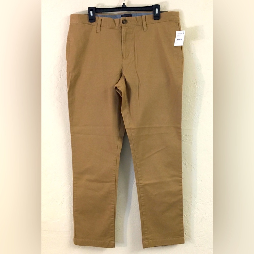 14th & Union Stretch Chino Pants Size 36W X 30L Tan Business Casual NEW